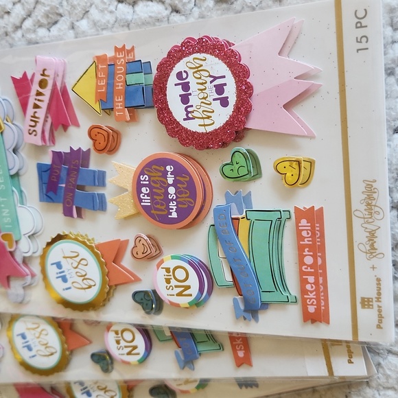 Self Care Sticker Set - Pink and Multicolor by Shawna Clingerman (125+ stickers) - Picture 7 of 16